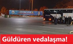 Sivas'ta güldüren vedalaşma!