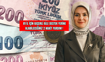 81 İl İçin Geçerli Aile Destek Yerine Alabileceğiniz 2 Nakit Yardım !