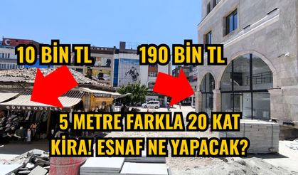 5 metre farkla 20 kat kira! Esnaf ne yapacak?