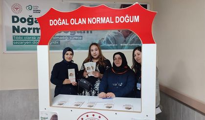 Sivas'ta normal doğum anlatılıyor