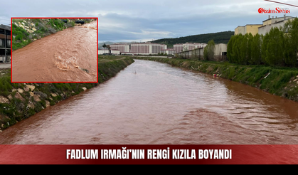 Fadlum Irmağı’nın Rengi kızıla boyandı