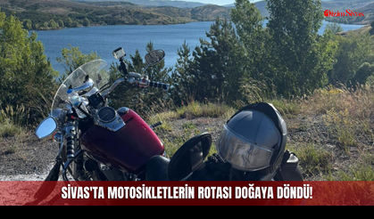Sivas'ta Motosikletlerin Rotası Doğaya Döndü!