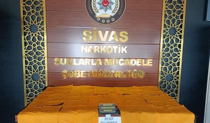 Sivas'ta narkotik operasyon: 2 tutuklama