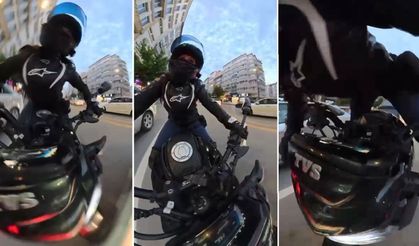 Sivas'ta kadın motosikletçi ölümden döndü!