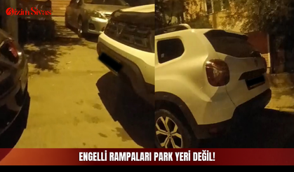 Engelli rampaları park yeri değil!