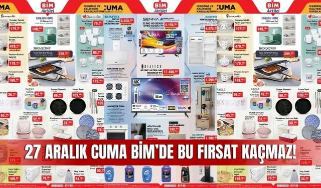 27 Aralık Cuma BİM Aktüel Kataloğu, BİM Aktüel 27 Aralık Ürün Kataloğu