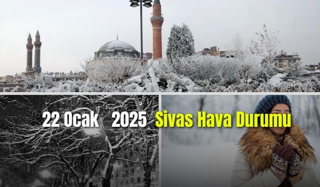 22 Ocak 2025 Sivas Hava Durumu