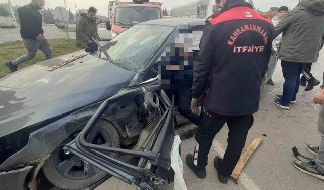 Kahramanmaraş'ta trafik kazası: 2 yaralı