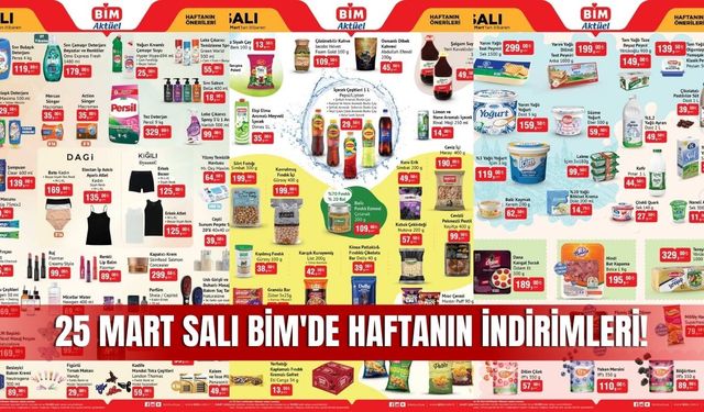 BİM 25 Mart 2025 Aktüel Kataloğu! İşte Haftanın İndirimli Ürünleri