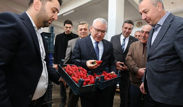 Sivas Valisi ve Başkanından Toptancılar Ziyareti