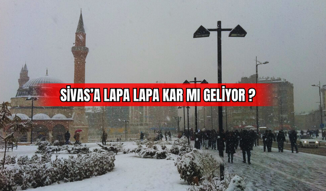 Sivas’a Lapa Lapa Kar Mı Geliyor?