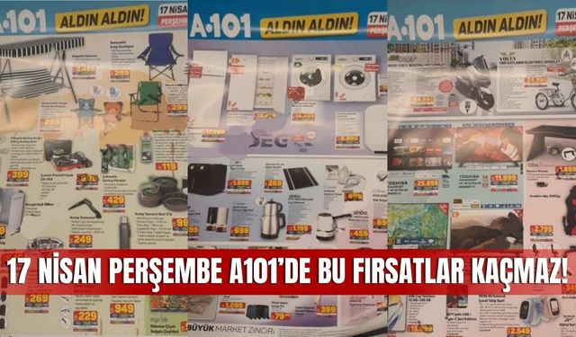 A101 17 Nisan Aktüel Kataloğu : Teknoloji ve Beyaz Eşyada Dev İndirimler Sizleri Bekliyor!