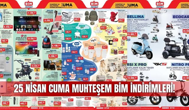 25 Nisan 2025 BİM Aktüel Kataloğu Yayında: Elektrikli Bisikletten Bebek Ürünlerine Yüzlerce Fırsat!