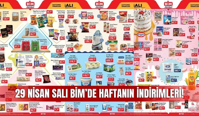 BİM 29 Nisan 2025 Aktüel Kataloğu Yayındı: Salı Günü Temel İhtiyaçlarda Büyük İndirim!