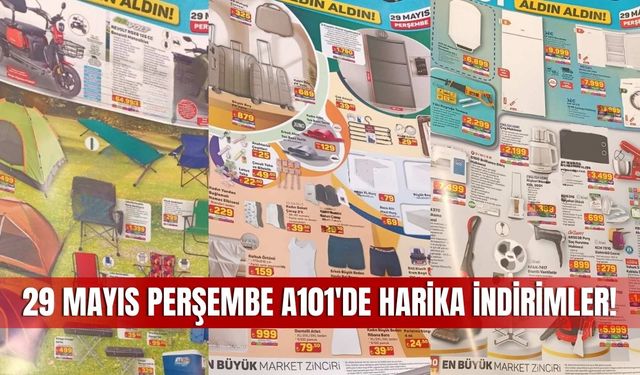 A101 29 Mayıs 2025 Aktüel Kataloğu: Teknoloji, Beyaz Eşya ve Daha Fazlası İndirimde!