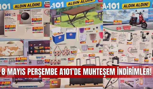A101 8 Mayıs 2025 Aktüel Kataloğu Yayınlandı: Anneler Günü'ne Özel Büyük İndirimler Başladı