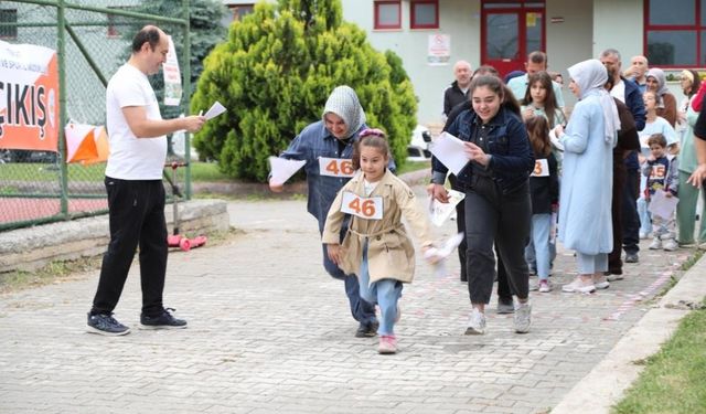 Aileler aynı parkurda ter döktü