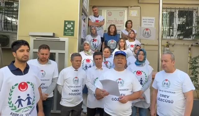 Sivas SYDV'de sabah grev başladı...
