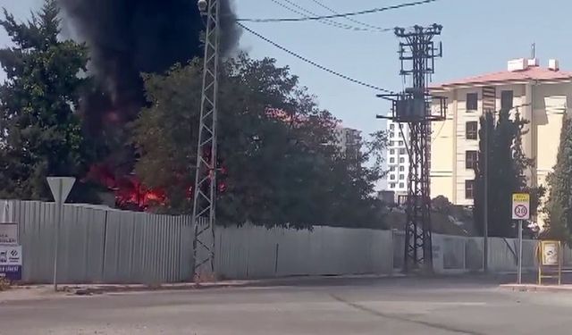 Alevler depoyu sardı patlamalar yaşandı