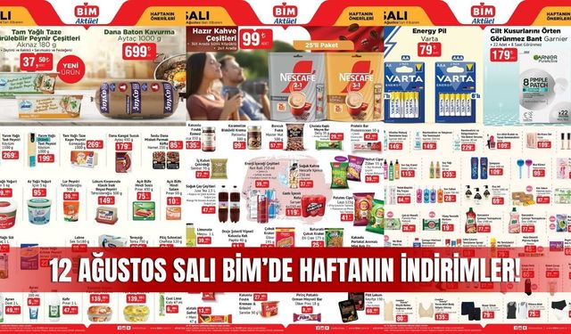 BİM 12 Ağustos 2025 Aktüel Ürünler Kataloğu Yayınlandı: Haftanın Önerileri Bu Salı Raflarda!