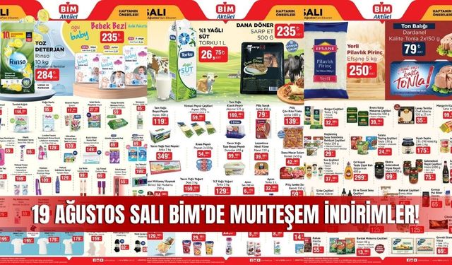 BİM 19 Ağustos 2025 Aktüel Kataloğu Yayınlandı: Haftanın İndirimli Ürünleri Raflarda