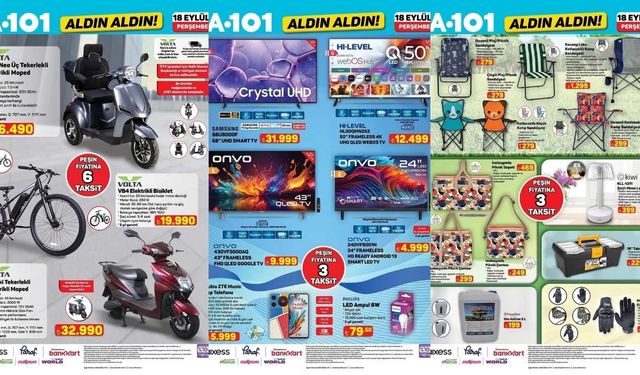 A101 18 Eylül 2025 İndirimleri Sivas’ta Başladı: İşte Aktüel Ürünler