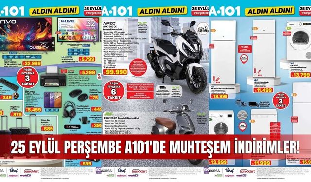 A101 25 Eylül 2025 Aktüel Kataloğu – Sivas A101 Market İndirimleri Başladı