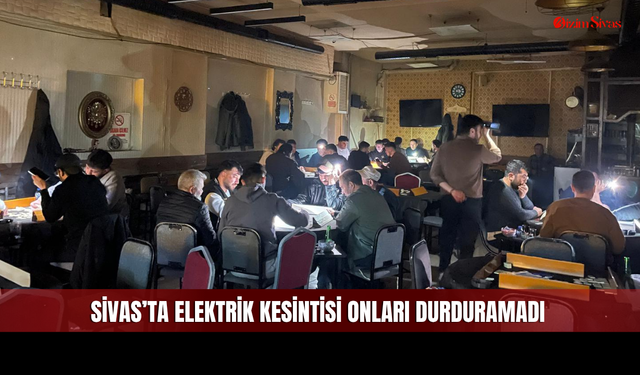Sivas'ta Vatandaşların Okey Aşkı Engel Tanımadı