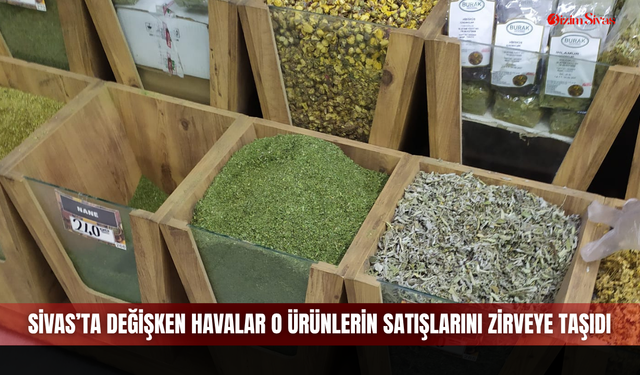 Sivas’ta değişken havalar o ürünlerin satışlarını zirveye taşıdı