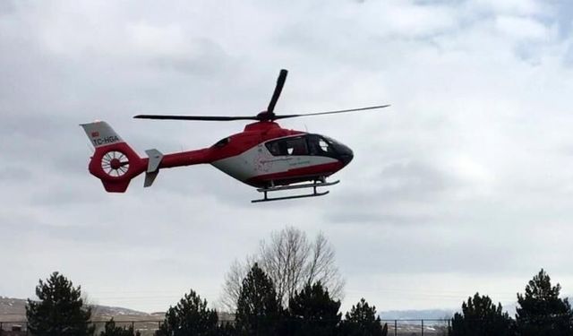 Sivas'tan ambulans helikopter Erzincan'a nefes oldu