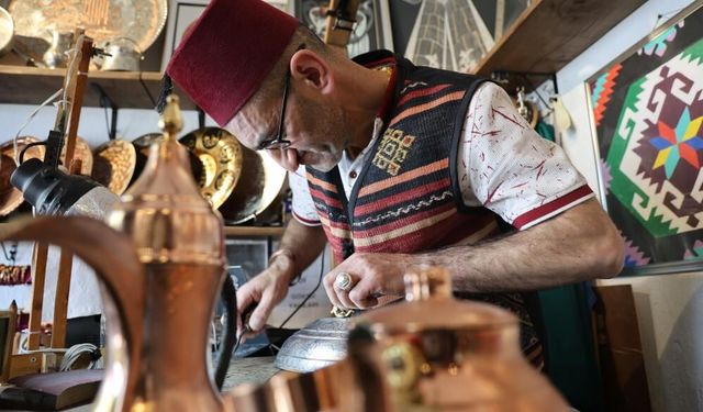 Sivas'ta bakır ustası işte böyle oldu