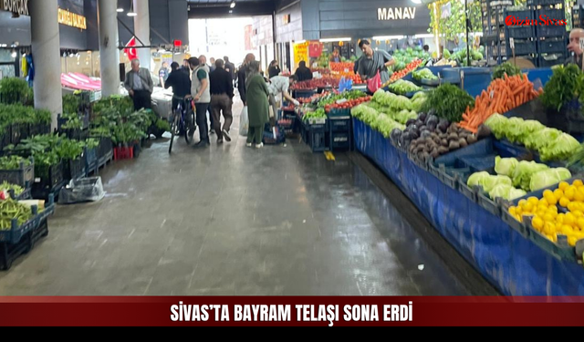 Sivas Sebze Hali’nde Bayram Sonrası Durgunluk!