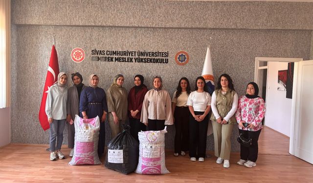 Gemerek MYO'dan Türkiye Omurilik Felçlileri Derneğine destek