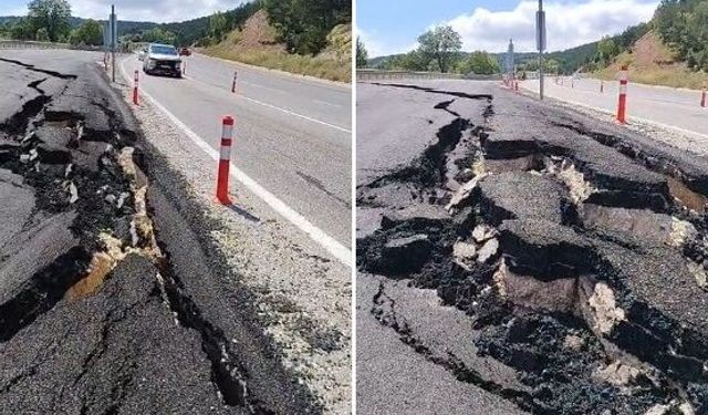 Sivas-Tokat Kızıliniş yolu çöktü! Bakan Uraloğlu için bu yol yapılmıştı