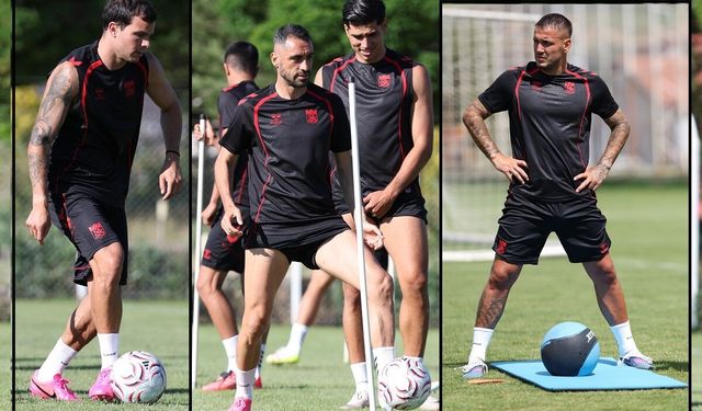 Sivasspor antrenmanına Manaj ve Charisis de katıldı