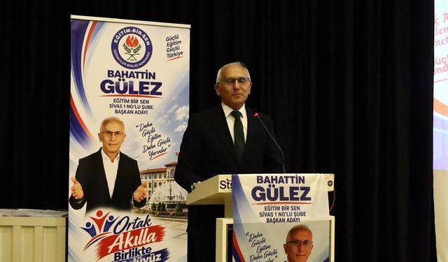 Bahattin Gülez delege adaylarını tanıttı ve projelerini anlattı