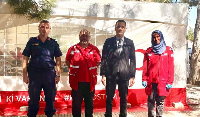 Ulaş'ta birbirine candan bağlılara termos hediyesi
