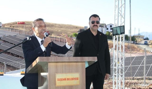 Suşehri’nde 500 konutun elektriğini üretecek güneş santrali açıldı