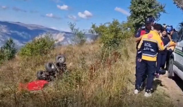Sivas'ta devrilen ATV'de 1 kişi öldü