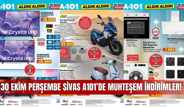 A101 30 Ekim 2025 Aktüel Kataloğu Yayınlandı: Sivas’a Özel Büyük İndirimler Başlıyor!