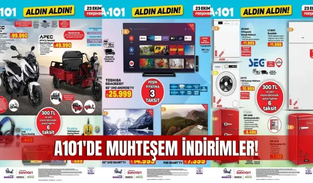 A101 Kataloğu 23 Ekim 2025: Sivas’ta Teknoloji ve Beyaz Eşyada Dev İndirim Fırsatları