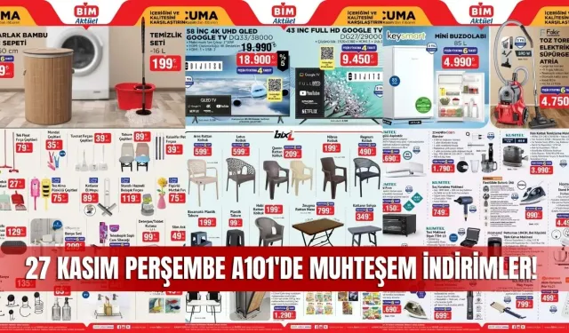 A101 27 Kasım 2025 Kataloğu Yayınlandı! Sivas A101 Marketlerinde Büyük İndirimler Başladı