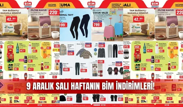 Tokat BİM Aktüel 9 Aralık 2025 Kataloğu: Haftanın Önerileri ve İndirimli Ürünler