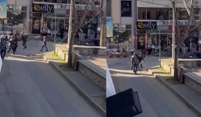 Sokak Ortasında Meydan Muharebesi! Esnaf Kavgası Boks Ringini Aratmadı!