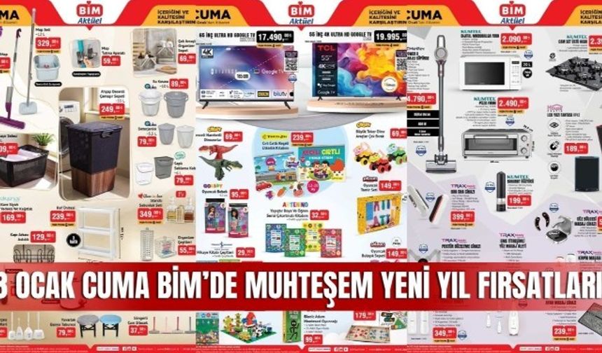 BİM 3 Ocak 2025 Aktüel Kataloğu: Yılın İlk Haftasında Muhteşem Fırsatlar!