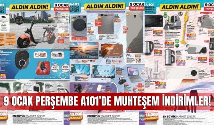 A101 9 Ocak 2025 Aktüel Kataloğu: Sivas Marketlerinde İndirim Şöleni Başlıyor!