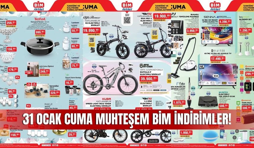 31 Ocak 2025 BİM Aktüel Kataloğu Sivas Marketlerinde İndirim Fırtınası Başlıyor!