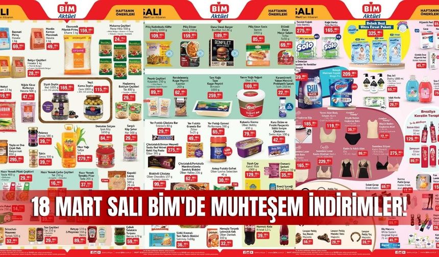 BİM Aktüel 18 Mart Kataloğu: Türkiye Genelinde ve Sivas’ta 18 Mart İndirimleri Kaçmaz!