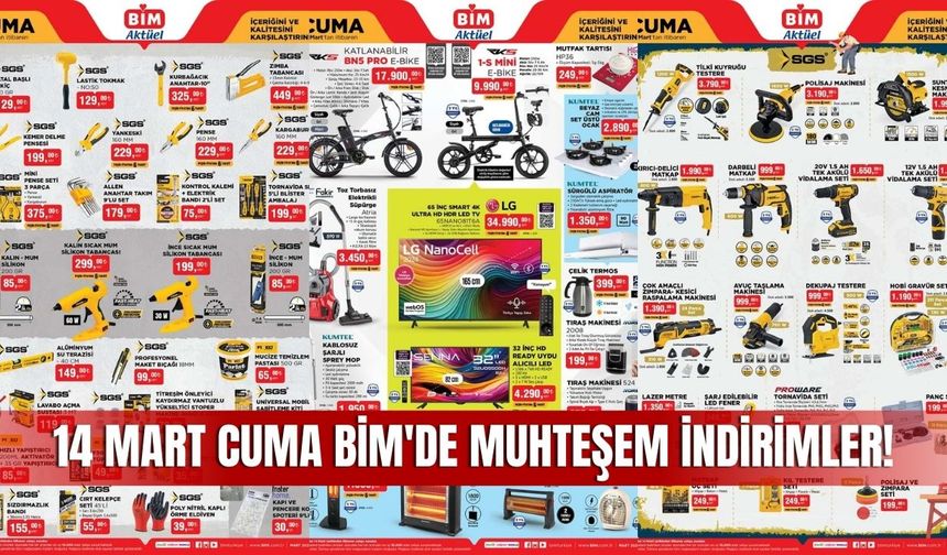 Sivas'taki BİM Marketlerde 14 Mart 2025 İndirim Fırsatları!