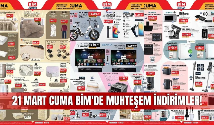 Bim 21 Mart 2025 Kataloğu: Türkiye Genelinde ve Sivas’taki Bim Marketlerde Büyük İndirim Fırsatları!